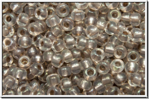 RR-11-2195, MIYUKI Rocailles, 11/0, crystal, trans., taupe-ld., 10g