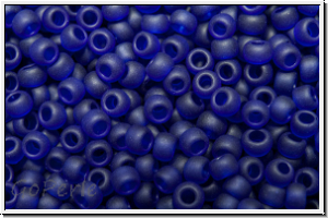 R-11-0008df, TOHO Rocailles, 11/0, cobalt, trans., matte, 10g