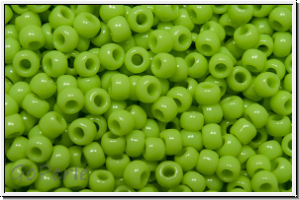 R-11-0044, TOHO Rocailles, 11/0, lime green, op., 10g