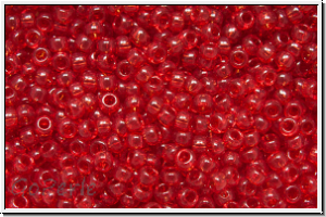 R-15-0005c, TOHO Rocailles, 15/0, ruby, trans., 5g
