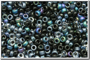 RR-15-Mix-46, MIYUKI Rocailles, 15/0, Mix "Black Medley", 5g