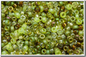 RR-15-Mix-55, MIYUKI Rocailles, 15/0, Mix "Olive Medley", 5g