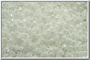R-15-0121, TOHO Rocailles, 15/0, white, op., luster, 5g