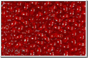 b�hm. Glasperle, rund, 4mm, siam, lt., trans., 50 Stk.