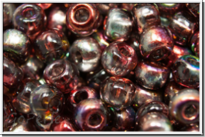 b�hm. Rocailles, 06/0, crystal, trans., magic wine, 10g
