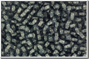 b�hm. Glasperle, rund, 3mm, black diamond, transparent, 50 Stk.