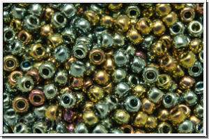 R-11-0721, TOHO Rocailles, 11/0, blue gold, met., galv., 10g