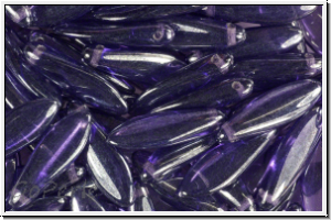Dagger, 5x16mm, purple velvet, trans., luster, 20 Stk.
