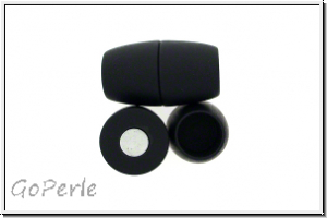 Magnetverschluss "Power" NEUMANN, Acryl, schwarz matt, 10 mm innen, 1 Stk.