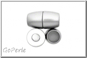 Magnetverschluss "Power" NEUMANN, Acryl, rhodiniert, matt, 10 mm innen, 1 Stk.