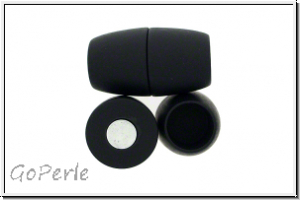 Magnetverschluss "Power" NEUMANN, Acryl, schwarz matt, 12 mm innen, 1 Stk.