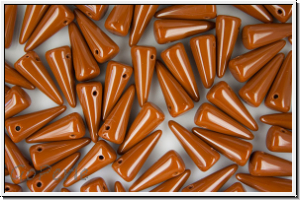 Spike Beads, 5x13mm, terracotta, opaque, 10 Stk.