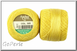 Spitzen-H�kelgarn ANCHOR, Baumwolle, St�rke 80, Farbe 0305, goldgelb, 5g