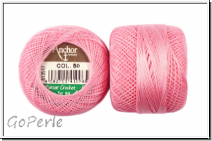 Spitzen-H�kelgarn ANCHOR, Baumwolle, St�rke 80, Farbe 0050, rosa, 5g