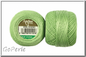 Spitzen-H�kelgarn ANCHOR, Baumwolle, St�rke 80, Farbe 0240, gr�n, 5 g