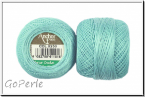 Spitzen-H�kelgarn ANCHOR, Baumwolle, St�rke 80, Farbe 0250, t�rkis, 5g