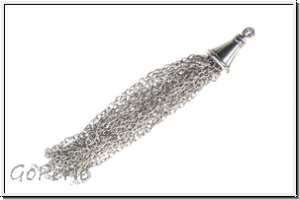 Quaste "Kegelk�ppchen", ca. 6cm, antiksilberfb., Tibetsilber, 1 Stk.