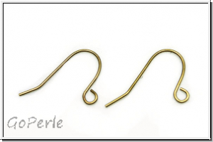 Ohrhaken "Swing", 18x11x0,6, messingfb., Messing, 1 Paar