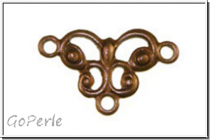 Verbinder "Schmetterling" TRINITY BRASS, Stamping, 12x7,5mm, antikmessingfb., Messing, 1 Stk.