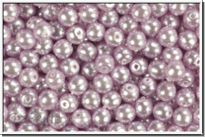 b�hm. Glaswachsperle, rund, 4mm, light violet, 50 Stk.