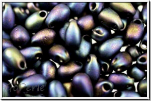 LDP-0401fr, MIYUKI Long Drops, black, op., matte, AB, 10g