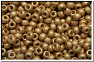 RR-11-4204f, MIYUKI Rocailles, 11/0, champagne, galv., duracoat, matte, 5g