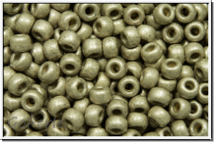 RR-08-4221f, MIYUKI Rocailles, 08/0, pewter, lt., met., galv., matte, duracoated, 5g