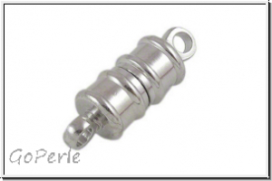 Magnetverschluss, S�ule, 17x6mm, antiksilberfb., Messing, 1 Stk.