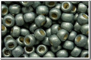 R-08-0565fPF, TOHO Rocailles, 8/0, silver grey, galv., perm.-finish, matte, 10g