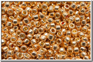 R-15-0551PF, TOHO Rocailles, 15/0, rose gold, galv., met., perm.-finish, 5 g