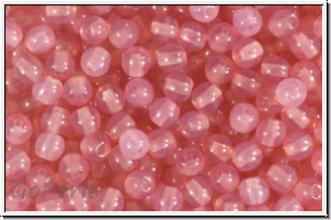 b�hm. Glasperle, rund, 4mm, rose, opal, 50 Stk.