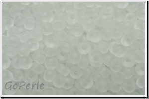 RR-11-0131f, MIYUKI Rocailles, 11/0, crystal, trans., matte, 10g