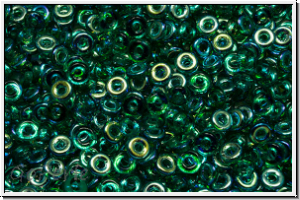OBD-50730-28701, O-Beads, emerald, trans., AB, 5 g