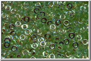 OBD-50510-28701, O-Beads, peridot, trans., AB, 5 g