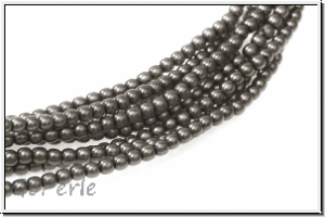 b�hm. Glasperle, rund, 2mm, crystal, trans., full chrome, 1 Strang