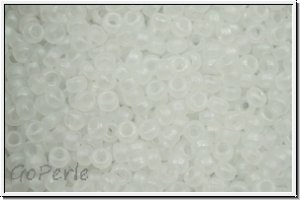RR-15-0131fr, MIYUKI Rocailles, 15/0, crystal, trans., matte, AB, 5g