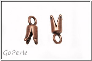 Endkappe "Narrenkappe", 11x6mm, kupferfb., Metall, 2 Stk.