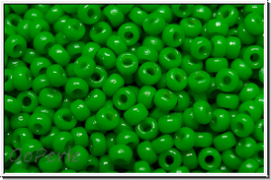 RR-11-4476, MIYUKI Rocailles, 11/0, fiji green, op., dyed duracoat, 10g