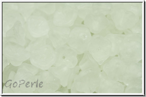 Bl�ten "Flower Cups", 5x7mm, crystal, trans., matte, 25 Stk.