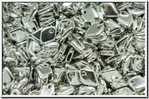 Dragon Scale Beads, 1,5x5mm, silver, met., 100 Stk. (3g)