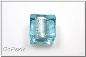 b�hm. Lampenperle, W�rfel, aqua, trans., 1 Stk.