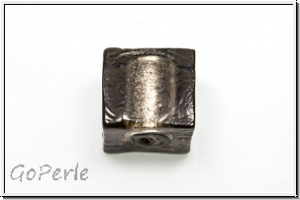 b�hm. Lampenperle, W�rfel, smoky quartz, trans., 1 Stk.