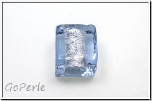 b�hm. Lampenperle, W�rfel, sapphire, lt., trans., 1 Stk.