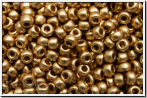b�hm. Rocailles, 11/0, gold, met., satin, 10g