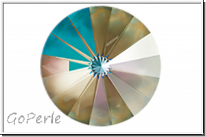 Swarovski� Rivoli 1122, 14mm, 001L130D - crystal, army green DeLite, backed, 1 Stk.