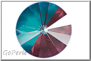 Swarovski� Rivoli 1122, 14mm, 001L132D - crystal, burgundy DeLite, backed, 1 Stk.