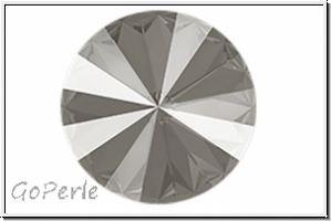 Swarovski� Rivoli 1122, 12mm, 001L111S - crystal, dark grey, backed, 1 Stk.