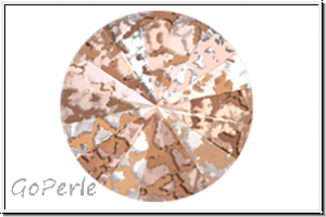 Swarovski� Rivoli 1122, 12mm, 001ROSPA - crystal, rose patina, foiled, 1 Stk.