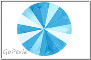 Swarovski� Rivoli 1122, 12mm, 001L114S - crystal, summer blue, backed, 1 Stk.