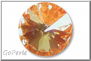 Swarovski� Rivoli 1122, 14mm, 001ULTORAB - crystal, ultra orange, AB, backed, 1 Stk.